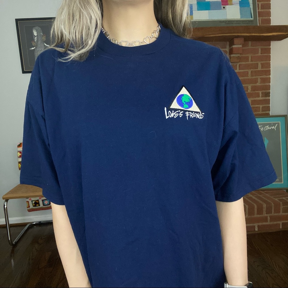 Vintage 90s Louis's Friends Internet World Wide Web Embroidery Oversized…